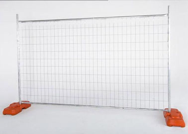 Metal Construction Fence / Temporary Steel Fencing For Outdoor Building Site