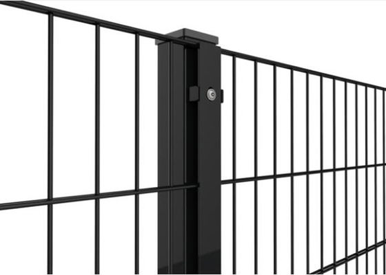 Le grillage soudé enduit par PVC lambrisse 868 la barrière 50X200MM avec le courrier carré de 50MM