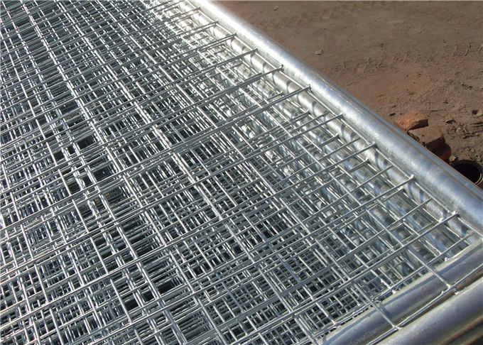 clôture provisoire adaptée aux besoins du client de tailles de sécurité durable différente de l'Australie facilement assemblée galvanisé ou PVC enduit